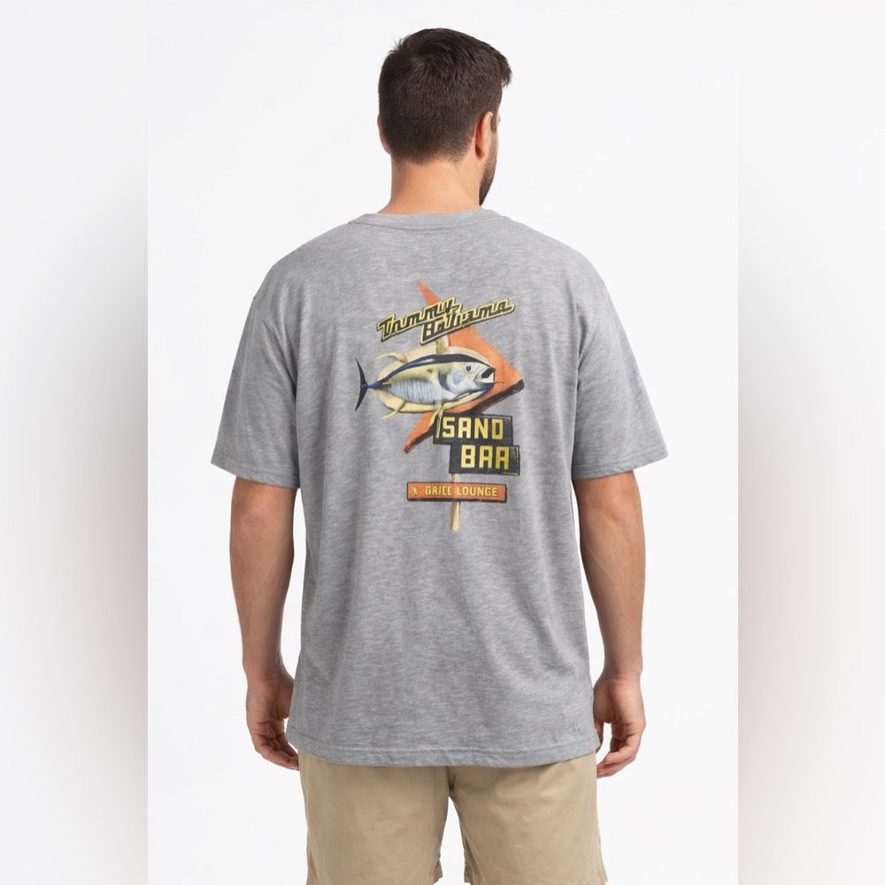 Tommy Bahama Sand Bar Tuna Graphic Tee XL Vintage Y2K Boho